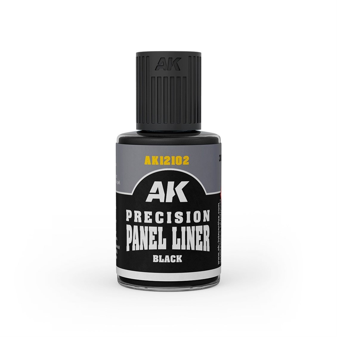 AK 12102 30 ml. Siyah Paneliner, Fırçalı Kapaklı, Enamel Boya
