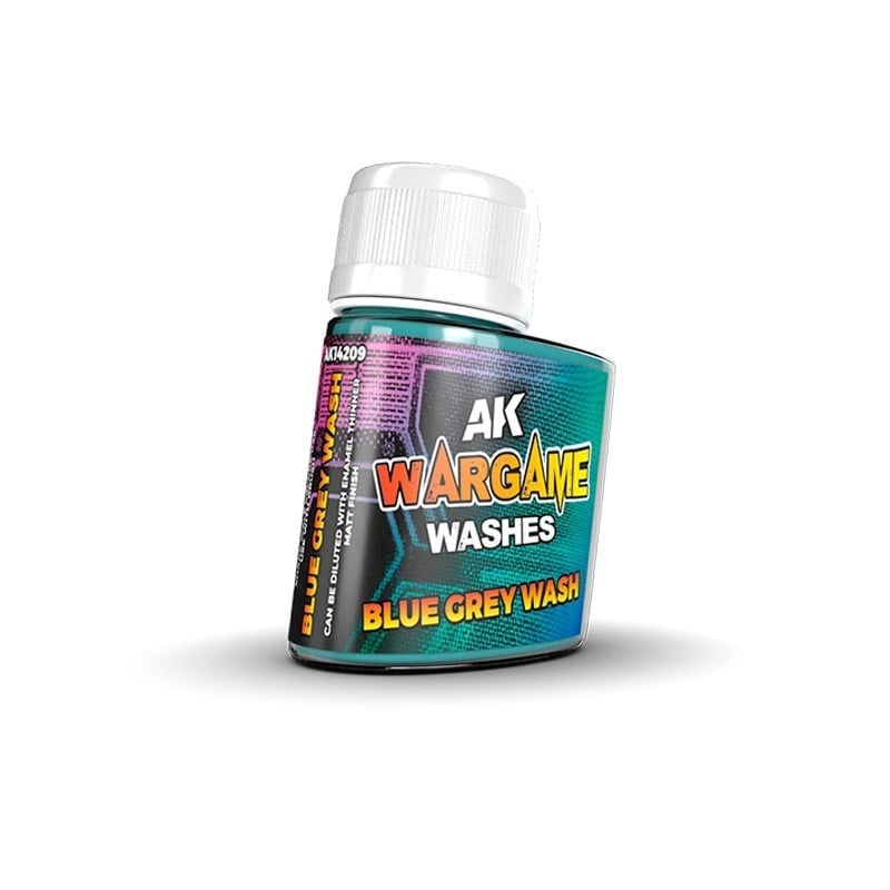 AK 14209 35 ml. Blue Grey Wash, Wargame Serisi Eskitme Efekti