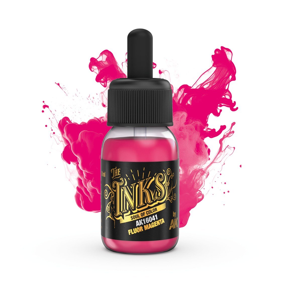 AK 16041 30 ml. Floresan Magenta, Akrilik Mürekkep