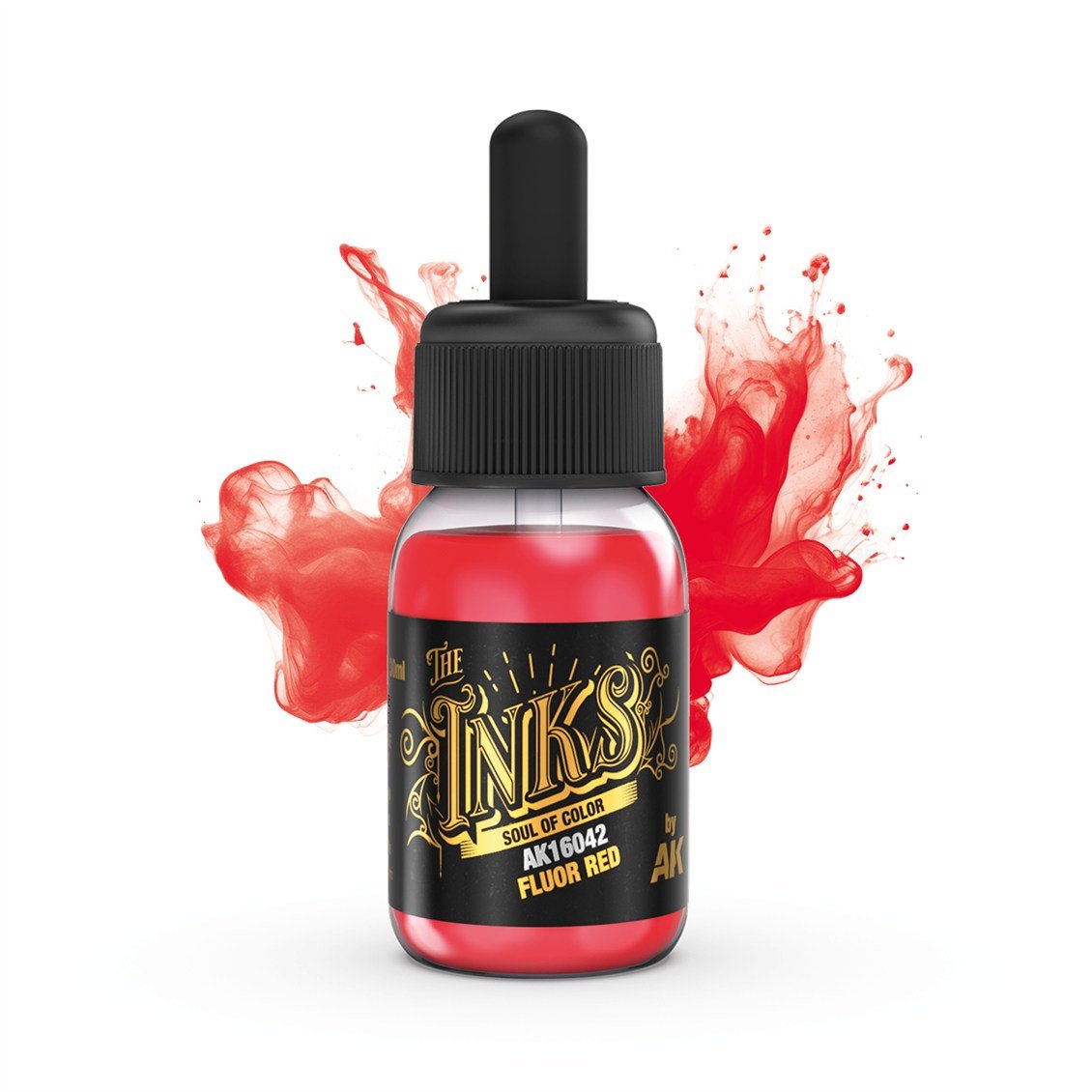 AK 16042 30 ml. Floresan Kırmızı, Akrilik Mürekkep