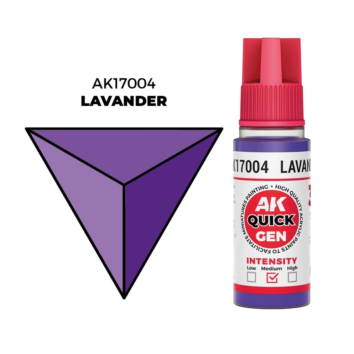 AK 17004 18 ml. Lavender, QuickGen Serisi Akrilik Model Boyası