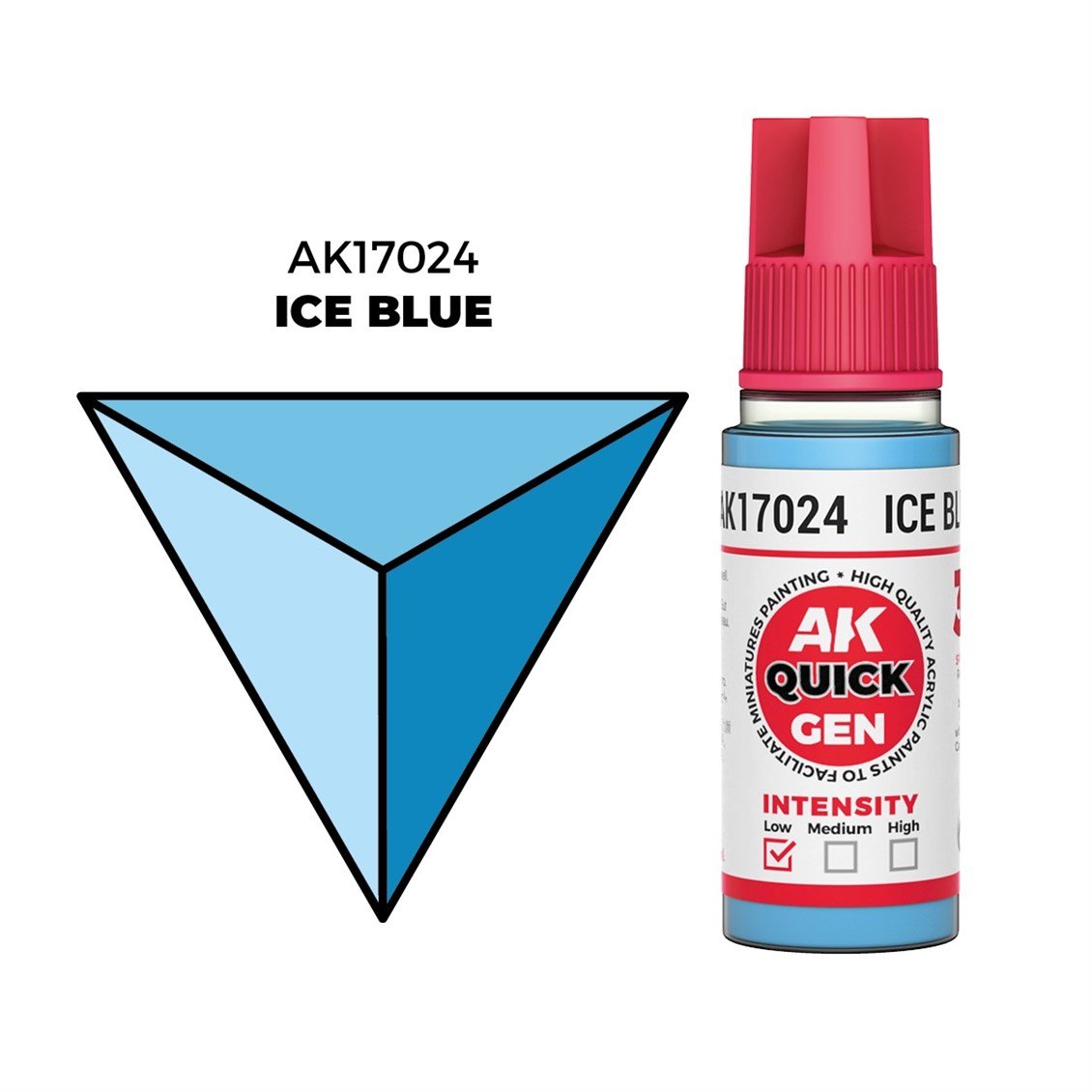AK 17024 18 ml. Ice Blue, QuickGen Serisi Akrilik Model Boyası