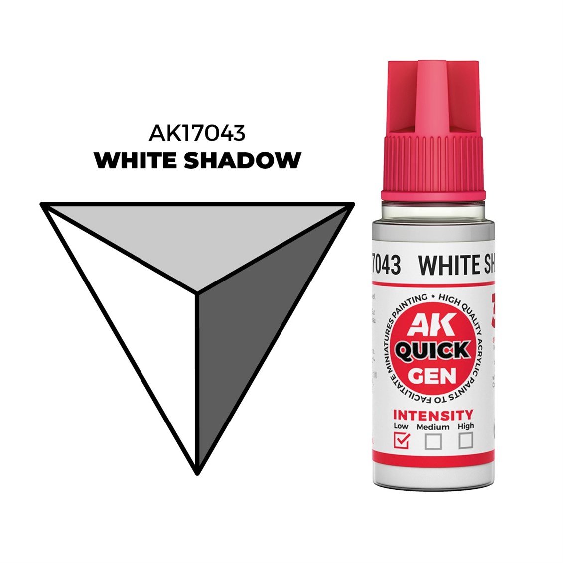 AK 17043 18 ml. White Shadow, QuickGen Serisi Akrilik Model Boyası
