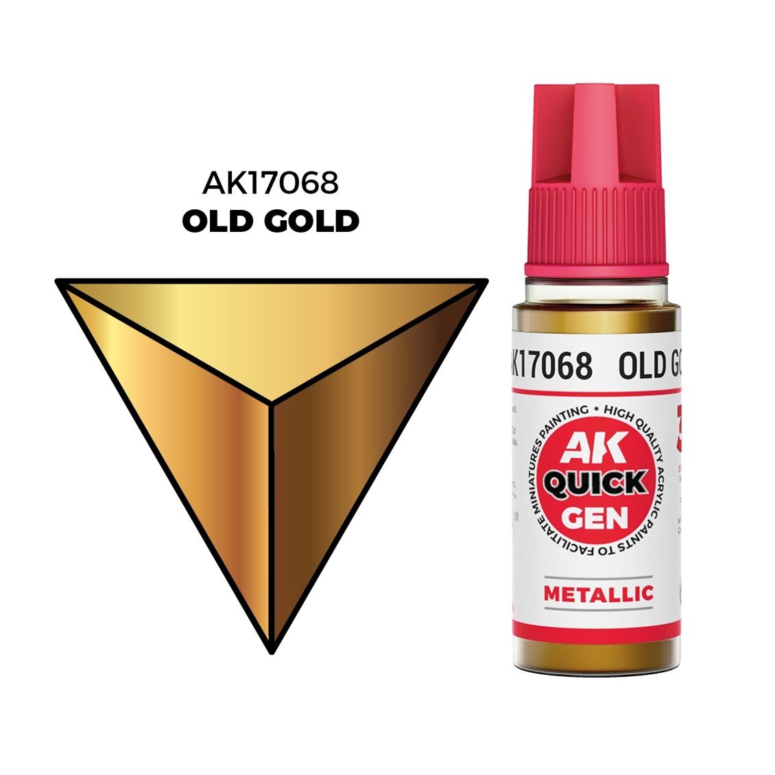 AK 17068 18 ml. Old Gold, QuickGen Serisi Akrilik Model Boyası