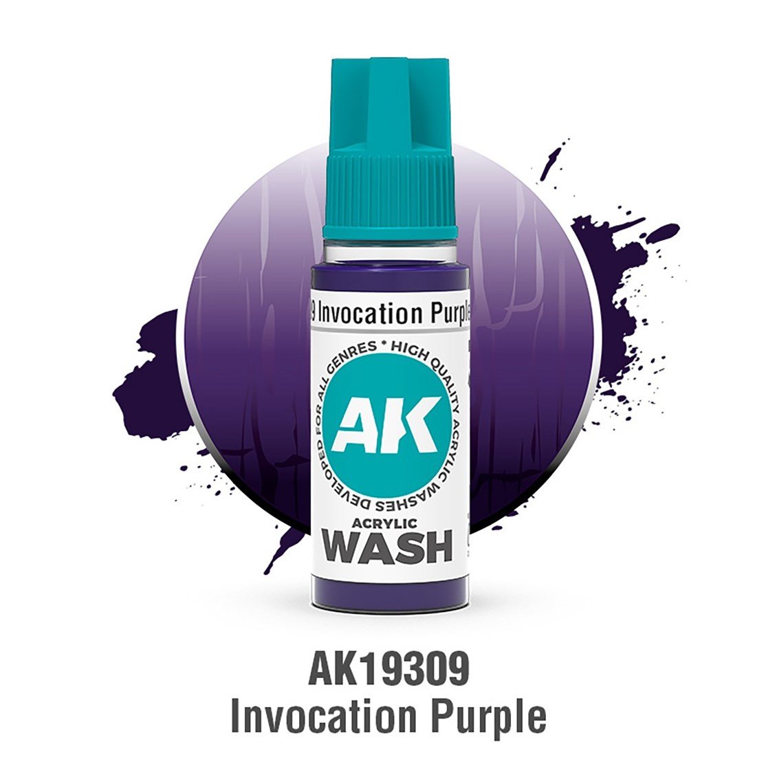 AK 19309 18 ml. Invocation Purple Akrilik Wash (Yıkama Boyası)