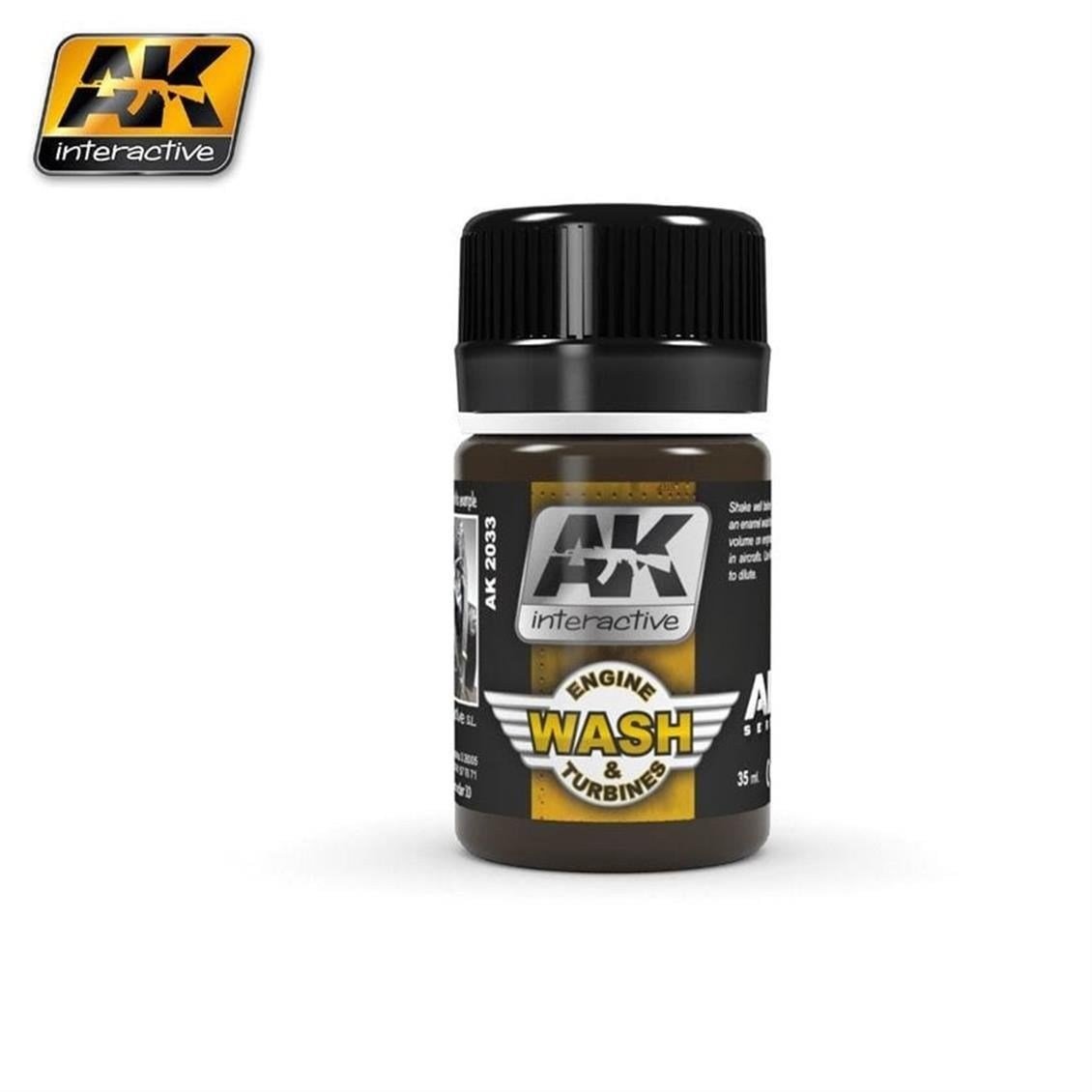 AK 2033 35 ml. Motor ve Pervane Eskitme Efekti, Wash Serisi Enamel Model Boyası