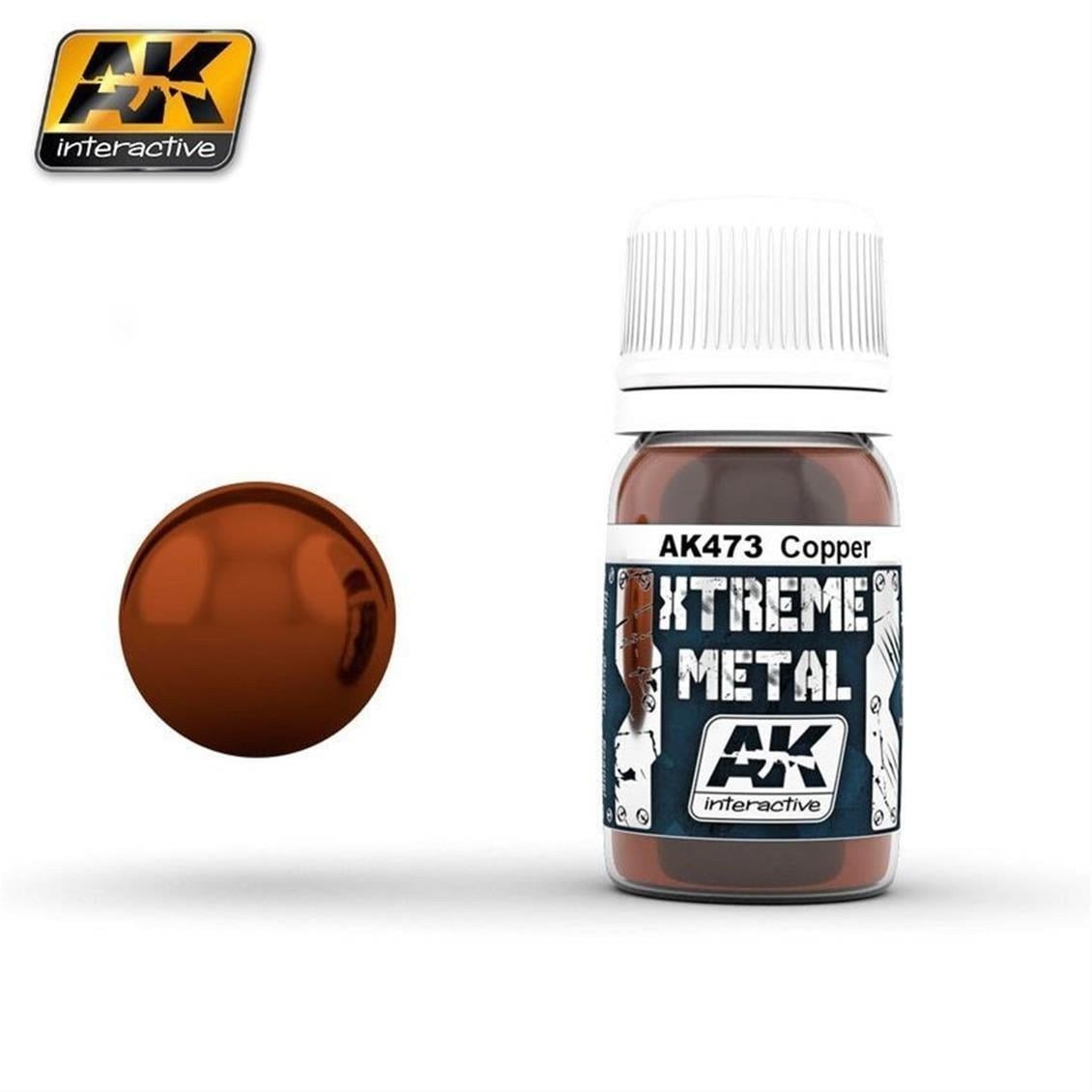 AK 473 30 ml. Bakır Rengi, Xtreme Metal Serisi Model Boyası