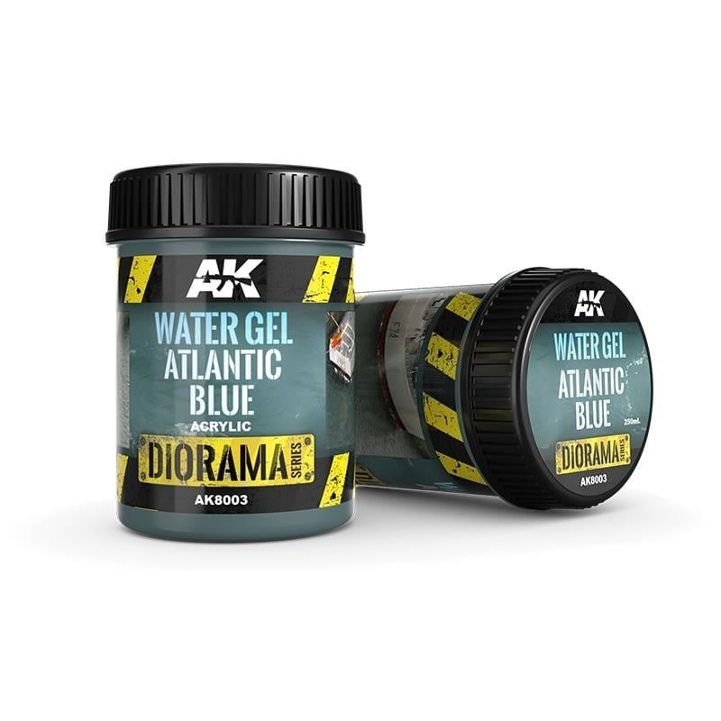 AK 8003 250 ml. Atlantik Mavisi Su Dokusu, Akrilik, Diorama Serisi Zemin Dokusu