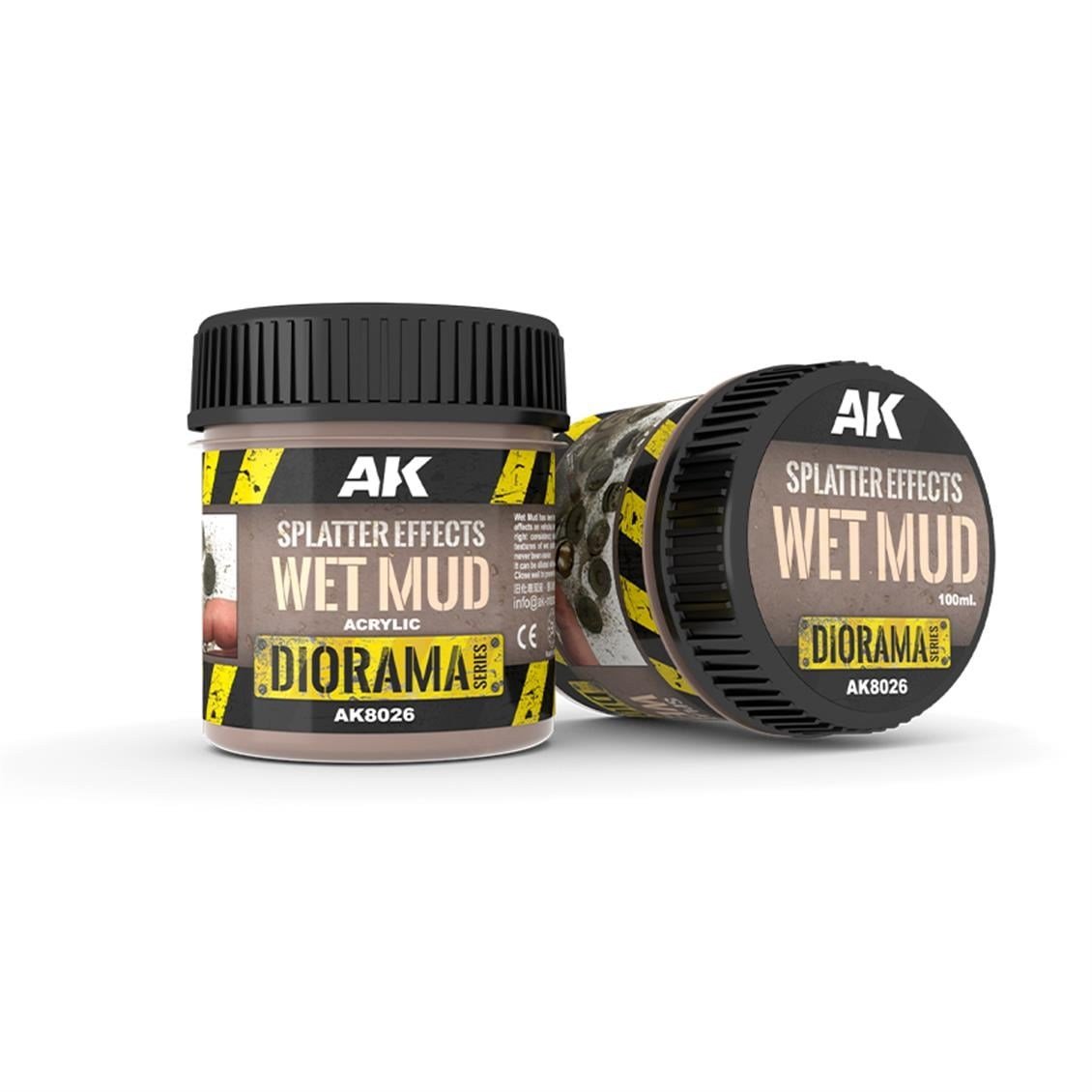 AK 8026 100 ml. Islak Çamur Sıçrama Efekti, Akrilik, Diorama Serisi Zemin Dokusu