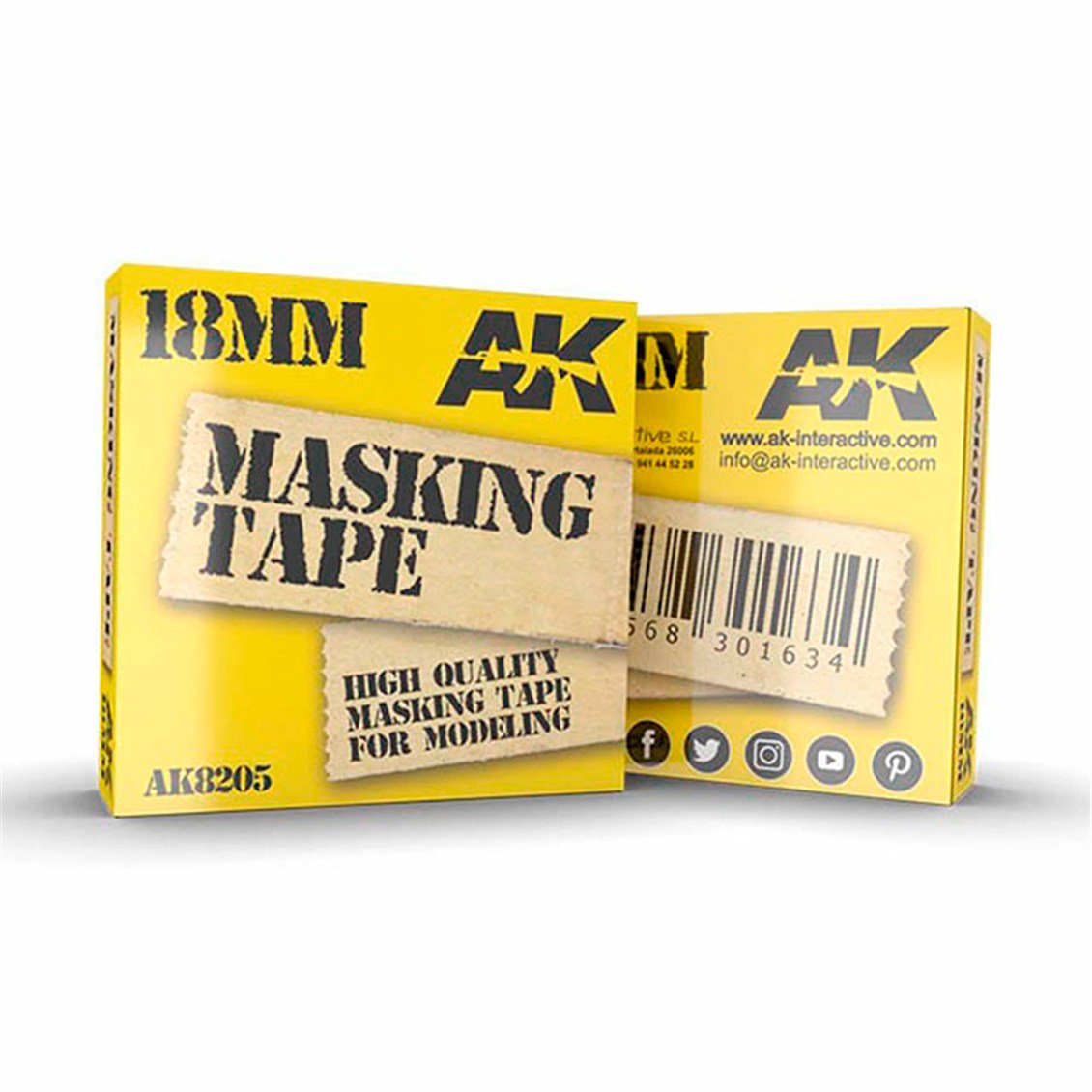 AK 8205 18mm x 20 metre Maskeleme Bandı