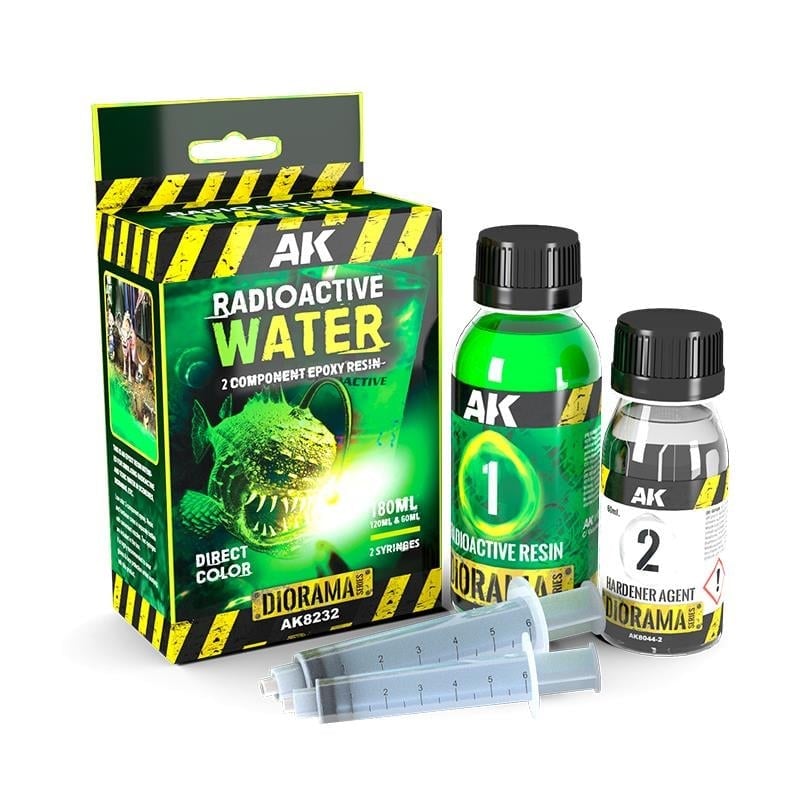 AK 8232 180 ml. Radyoaktif Su Dokusu, Çift Bileşenli Resin