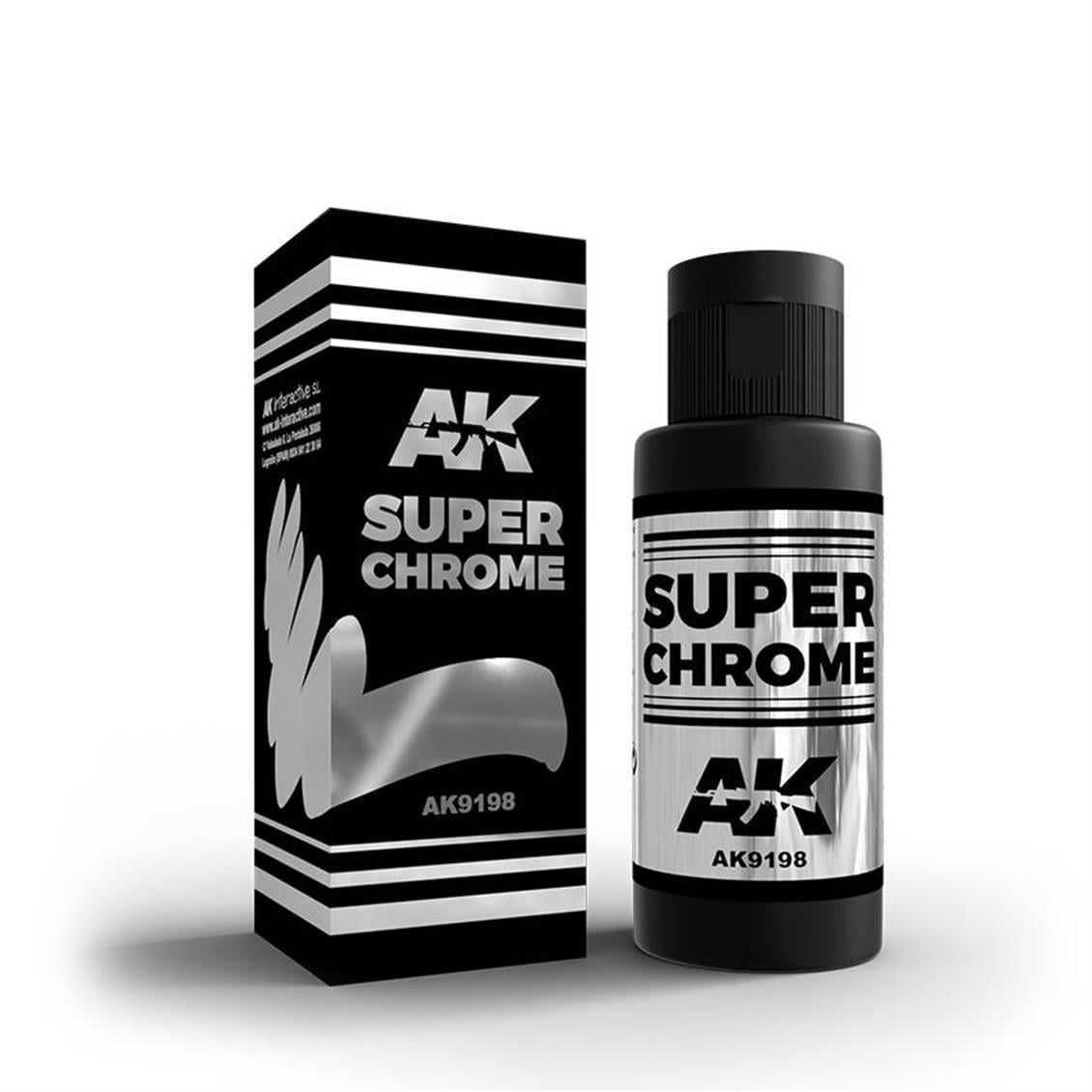 AK 9198 60 ml. Süper Krom, Ayna Mürekkepi