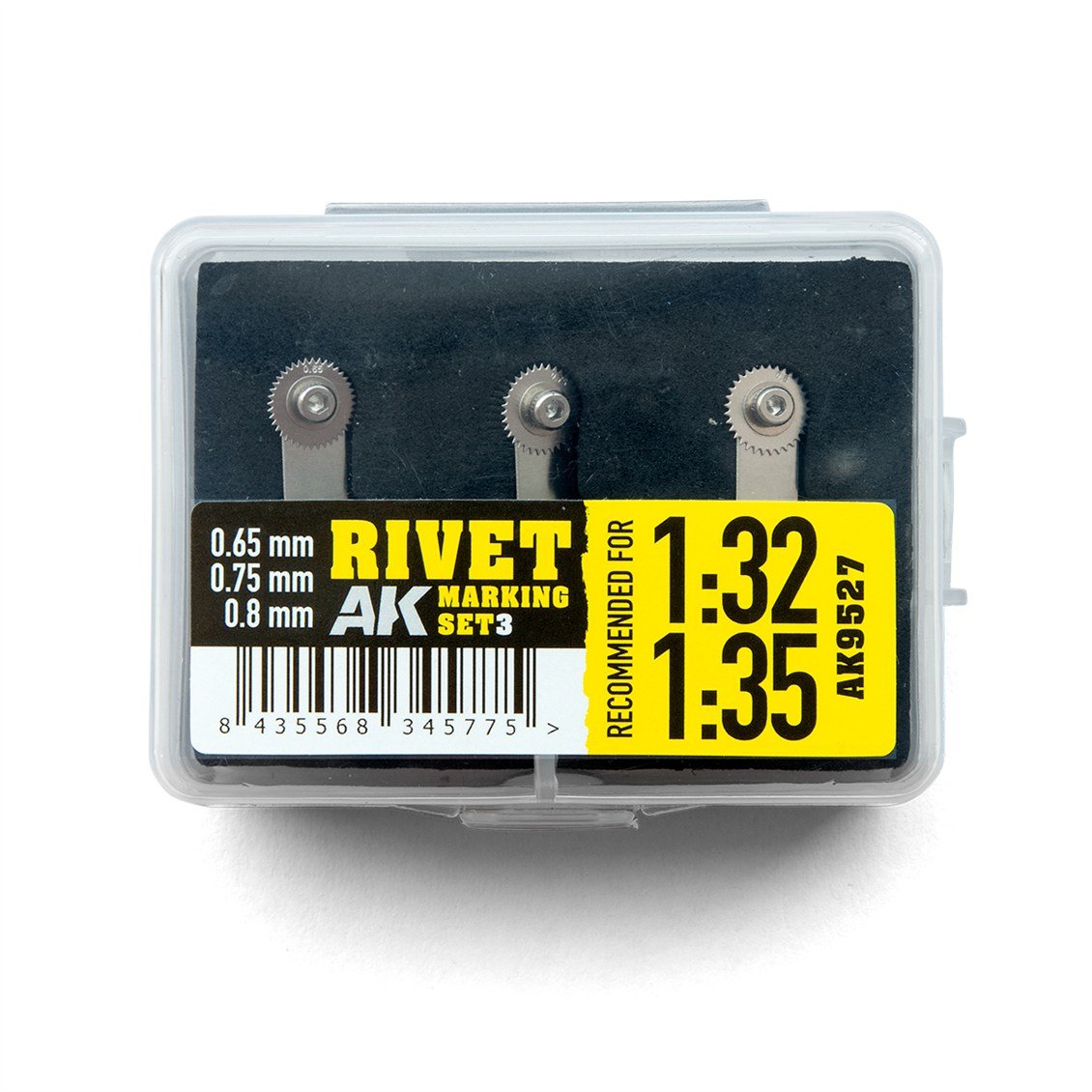 AK 9527 1/35 Ölçek, Perçin İşaretleme Seti (DISK-S-SET3)