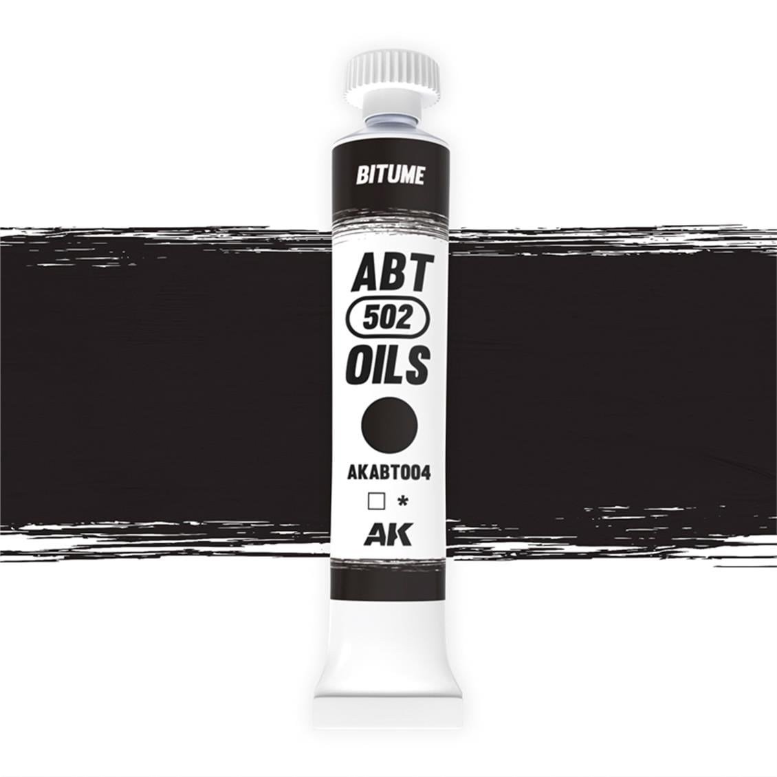 AK ABT004 20 ml. Yağlı Boya, Bitume