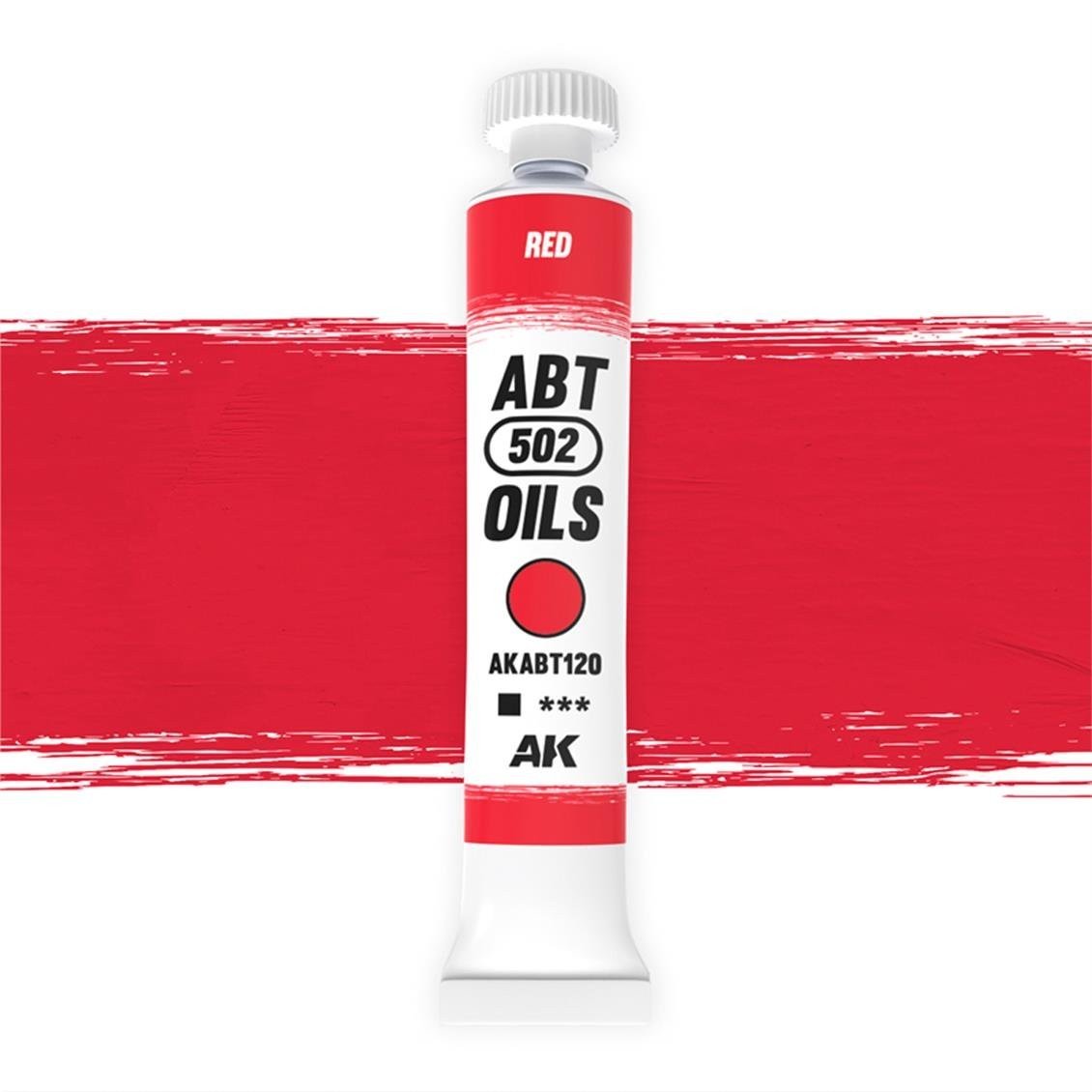 AK ABT130 20 ml. Yağlı Boya, Red