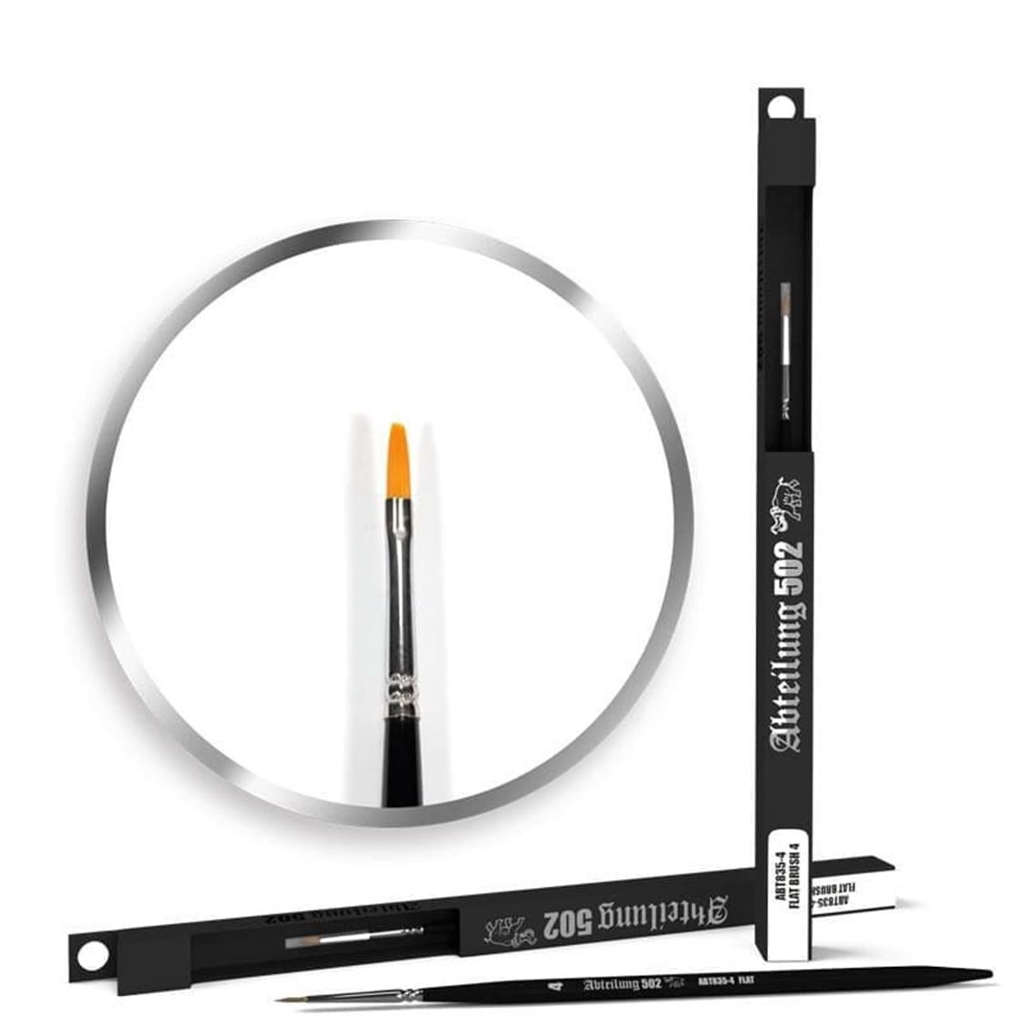 AK ABT835-4 Düz Uclu Eskitme Fırçası No.4