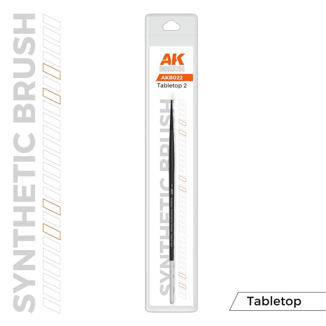 AK AKB022 No.2 Tabletop, Sentetik Kıllı Boya Fırçası