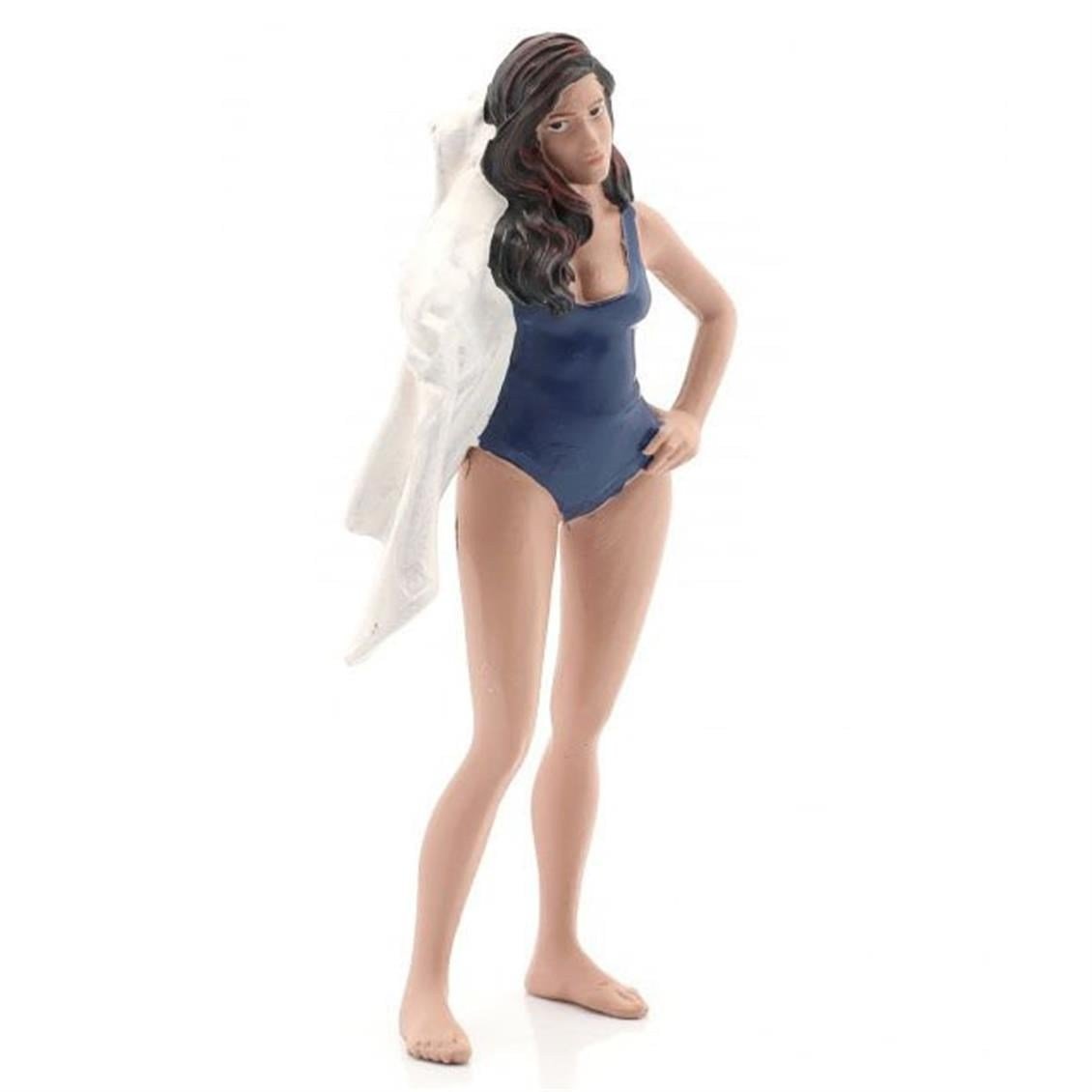 American Diorama AD76313 1/18 Ölçek, Plaj Kızı (Katy) Sergilemeye Hazır Plastik Figürü