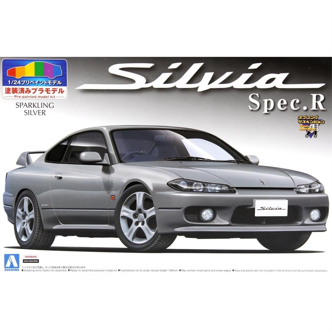 Aoshima 00864 1/24 Ölçek, S15 Silvia Spec.R, Plastik Model kiti