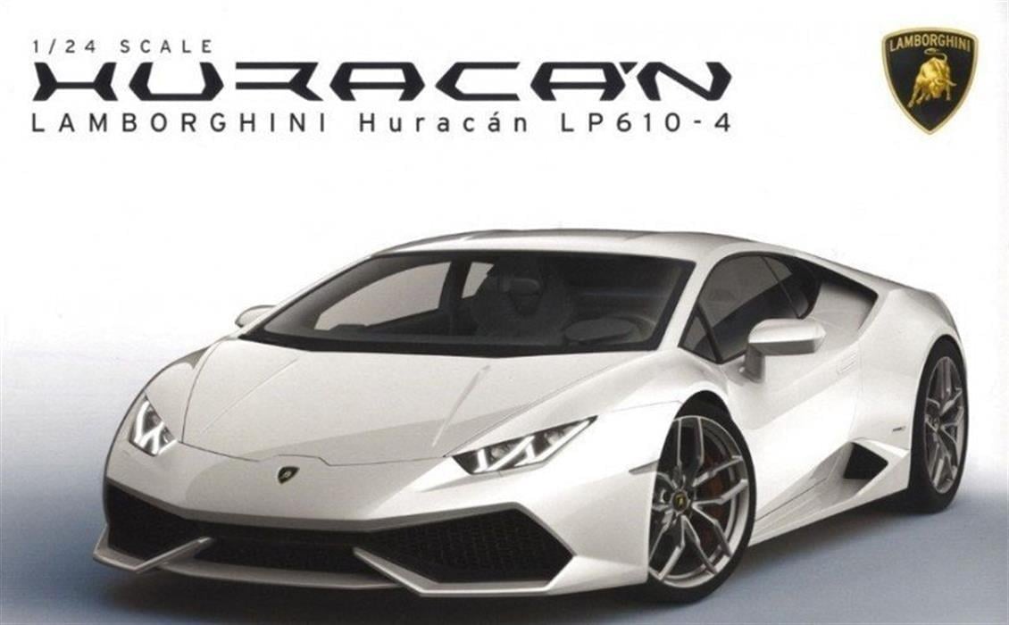 Aoshima 01376 1/24 Ölçek, Lamborghini Huracan Lp610-4, Plastik Model kiti