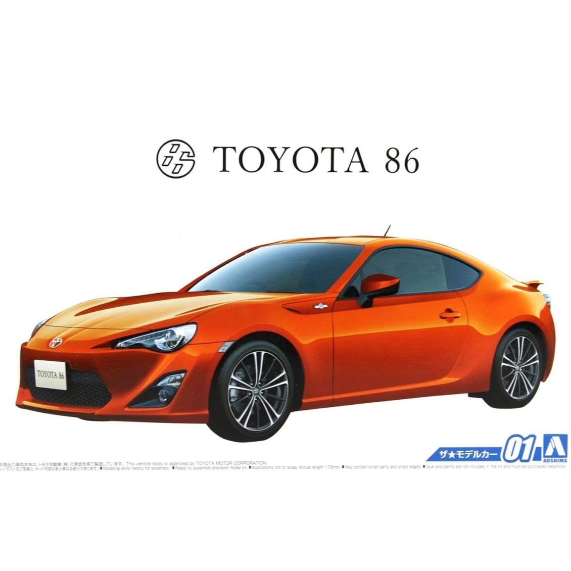 Aoshima 05152 1/24 Ölçek, Toyota Zn6 Toyota86 12, Plastik Model kiti