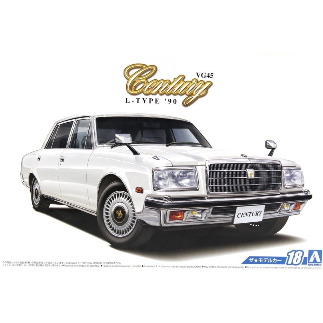 Aoshima 05226 1/24 Ölçek, Toyota Vg45 Century L-Type 90, Plastik Model kiti