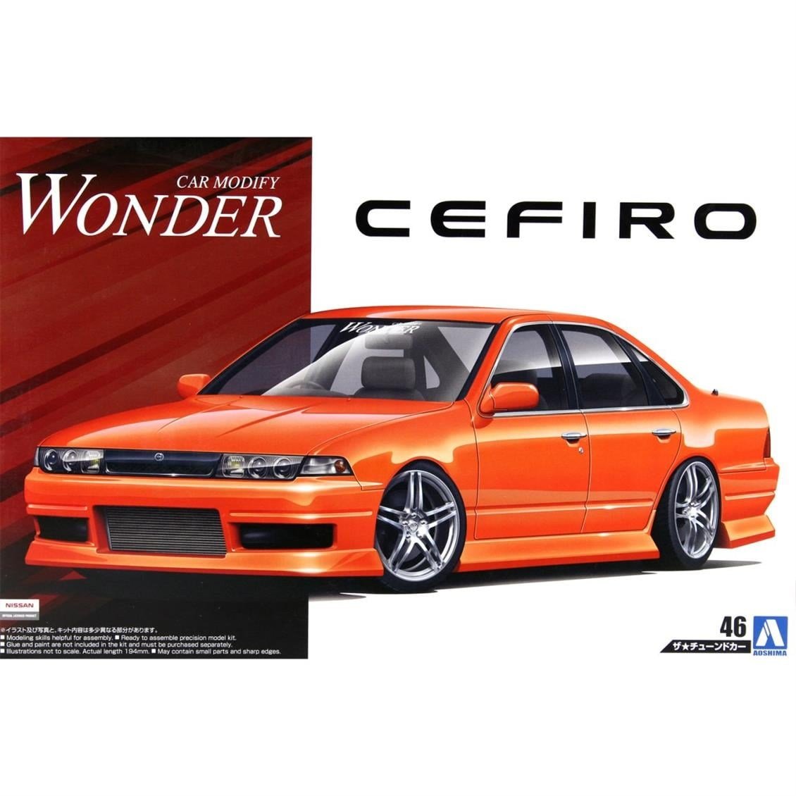 Aoshima 05513 1/24 Ölçek, Wonder A31 Cefiro 90 Nissan, Plastik Model kiti