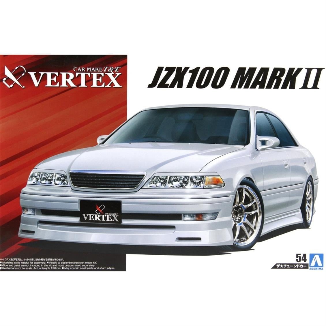 Aoshima 05576 1/24 Ölçek, Vertex Jzx100Mark?Tourer V '98 Toyota, Plastik Model kiti
