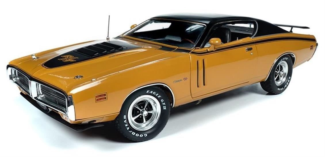 Autoworld 1210 1/18 Ölçek, Dodge Charger R/T Sert Tavan, Karamel, Sergilemeye Hazır Metal Araba Modeli