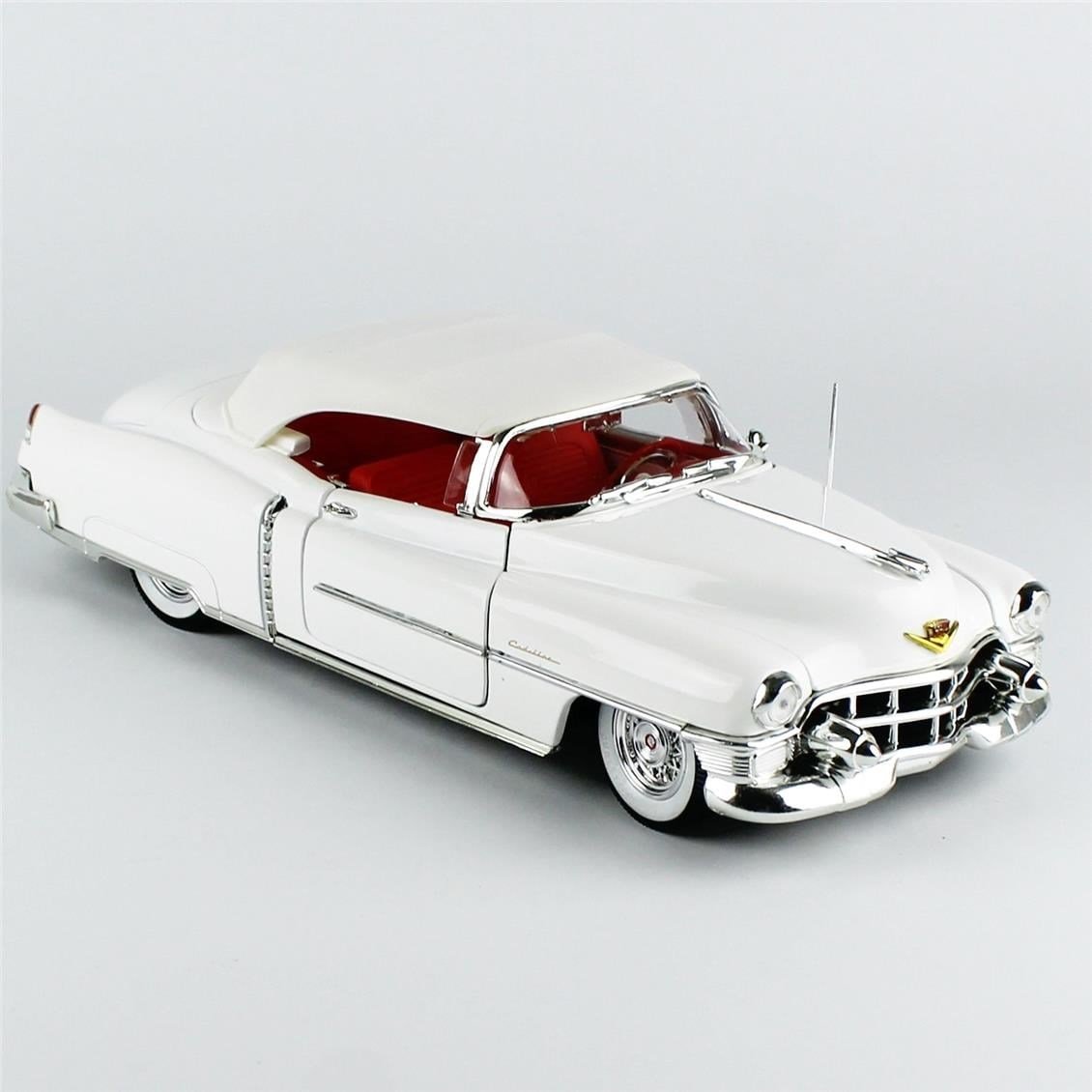 AutoWorld AW316 1/18 Ölçek, 1953 Cadillac Eldorado Convertible, Alpine White, Sergilemeye Hazır Metal Araba Modeli