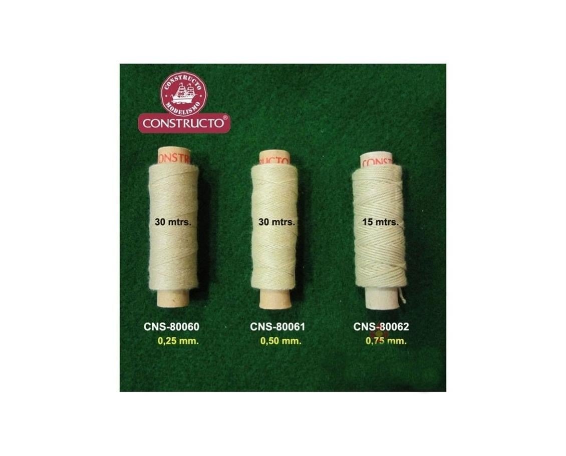 Constructo 80060 İp-Bej -Cotton -50 Metre- Ø 0,25 Mm.
