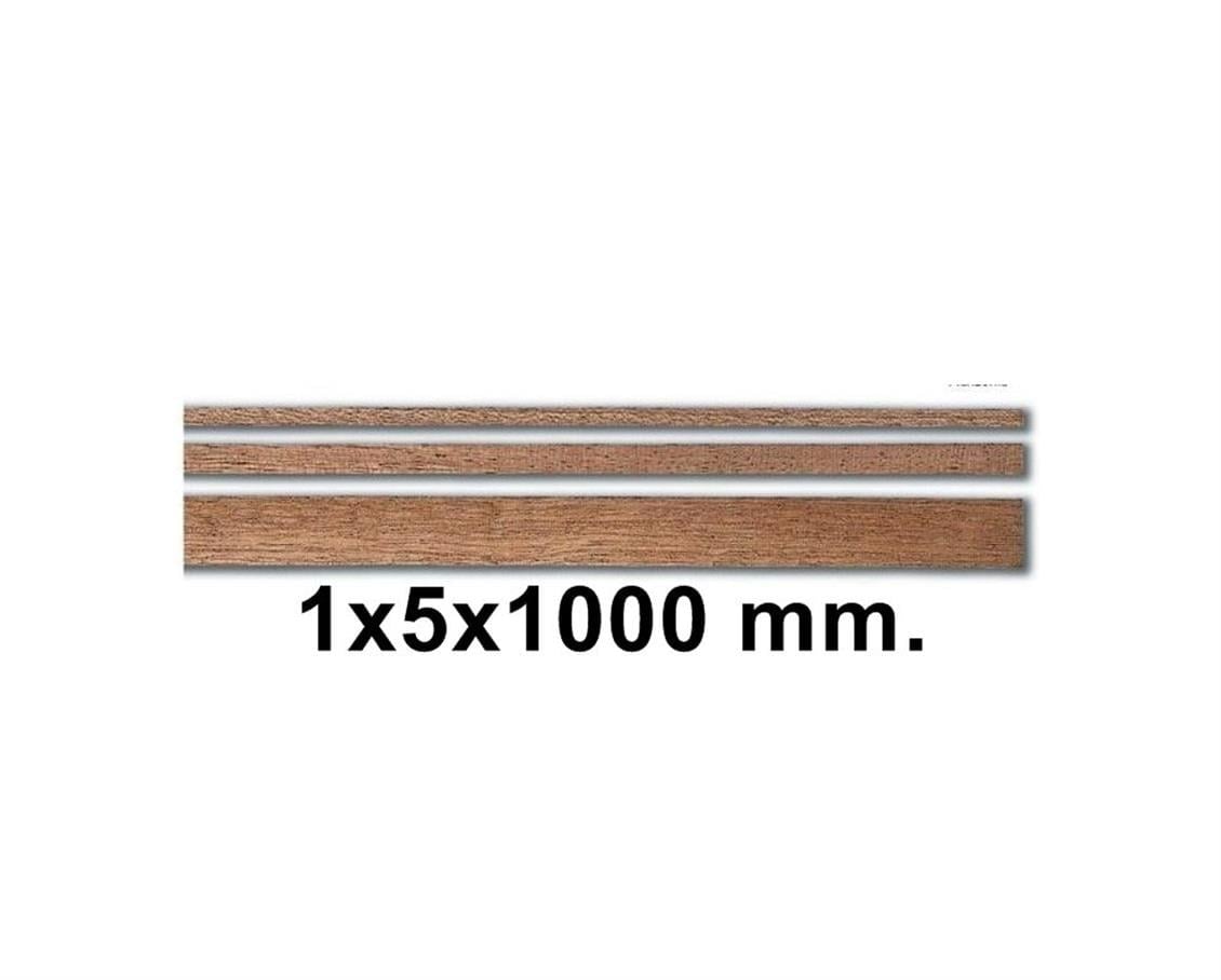 Constructo 80143 Ahşap Çıta- Dark Brown Sapelly-1X5X1000 Mm-10 Adet