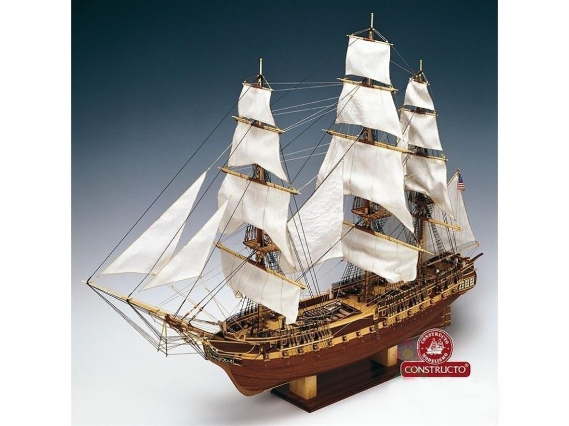 Constructo 80836 1/26 Ölçek, U.S.S. Constıtutıon, Ahşap Tekne Kiti