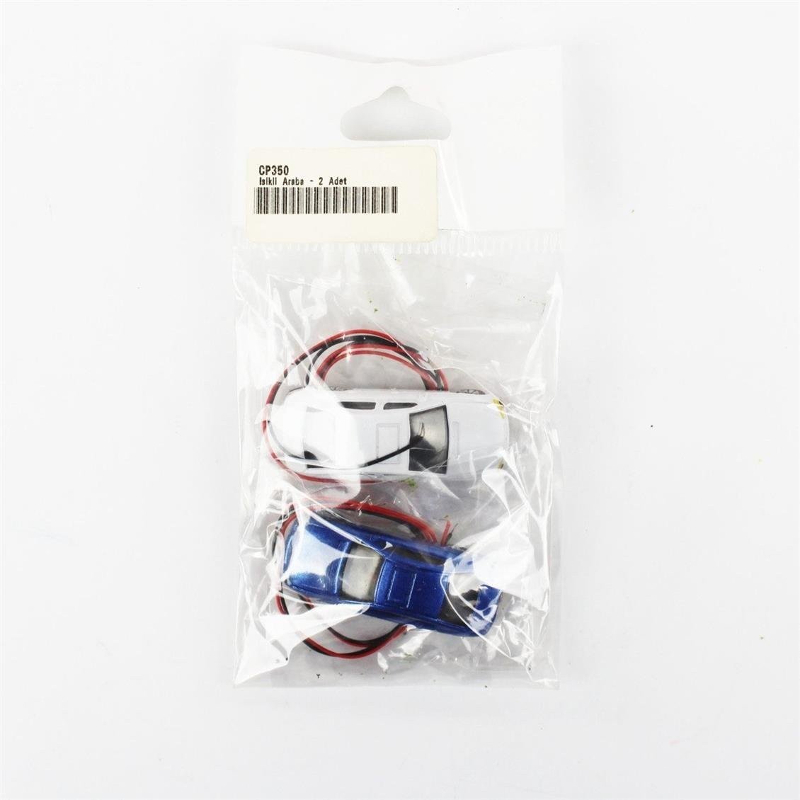 CP Model EC100-4 1/100 Ölçek, Işıklı Araba Maketi, 2 Adet