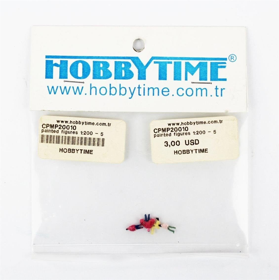 CP Model P200-10 1/200 Ölçek, Boyalı İnsan Figürü Maketi, 5 Adet