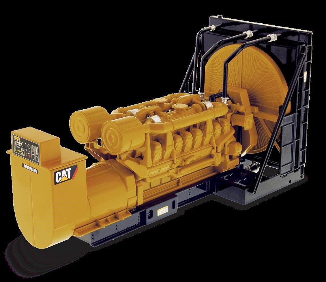 Diecast Masters 85100 1/25 Ölçek, Cat 3516B Jeneratör Grubu, Sergilemeye Hazır Metal İş Makinası Modeli
