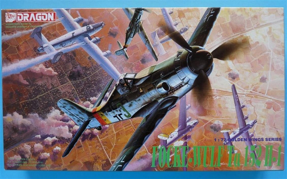 Dragon 5008 1/72 Ölçek, Focke-Wulf Ta152H-1 Savaş Uçağı Plastik Model Kiti
