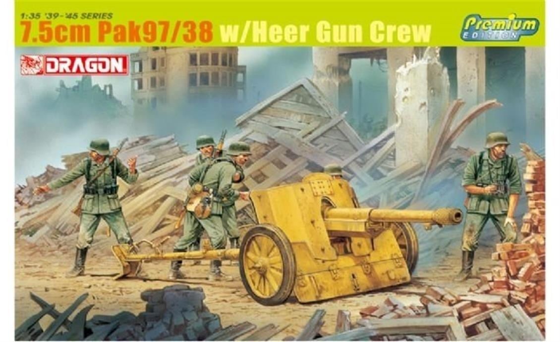 Dragon 6445 1/35 Ölçek, 7.5cm Pak 97/38 Tanksavar Topu Plastik Model Kiti