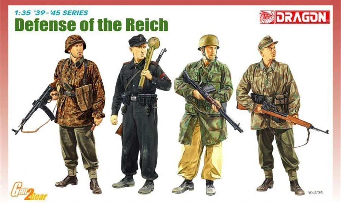 Dragon 6694 1/35 Ölçek, Reich Savunması Asker Figürleri Plastik Model Kiti