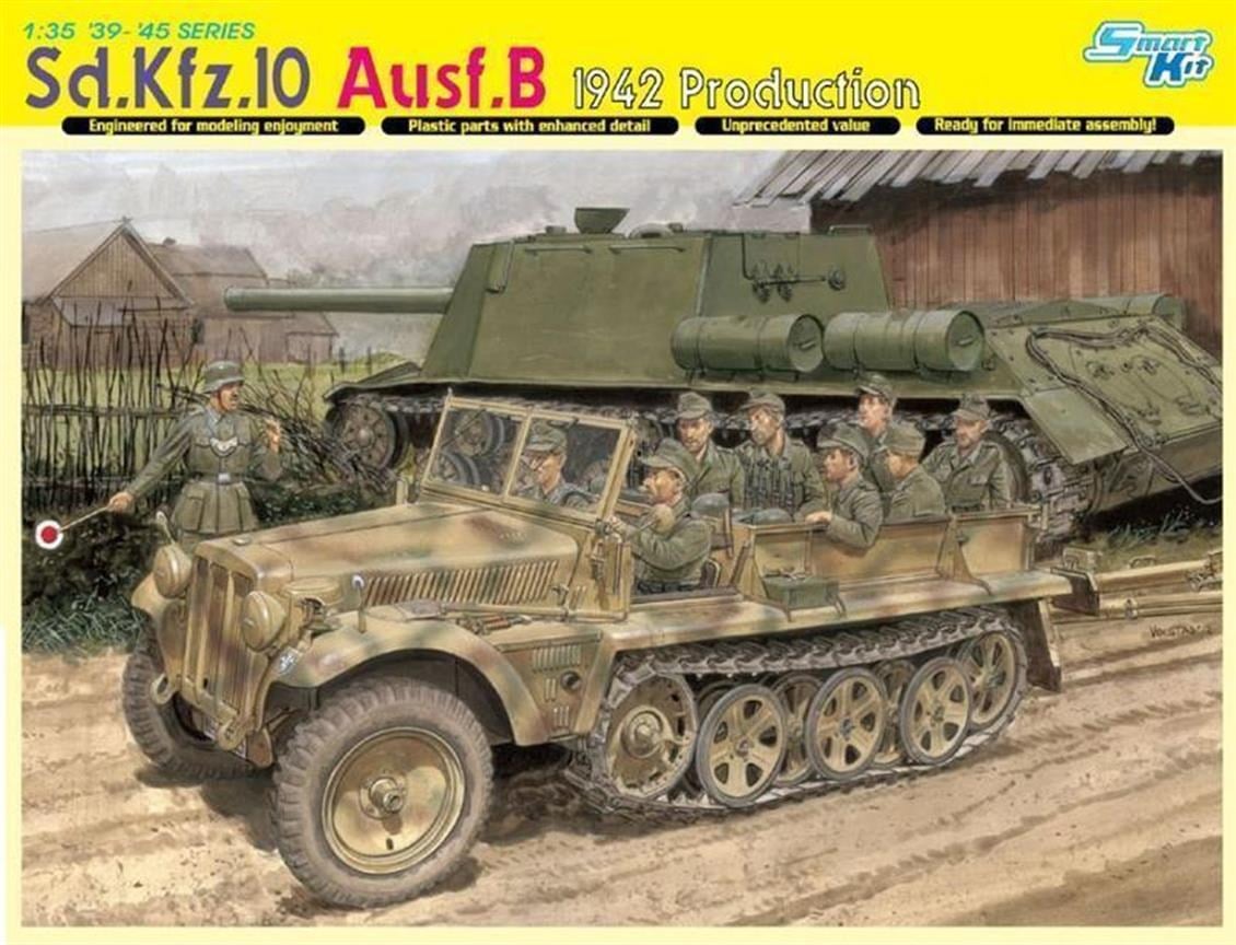 Dragon 6731 1/35 Ölçek, Sd.Kfz.10 Ausf.B Yarı Paletli Kamyonet (1942) Plastik Model Kiti