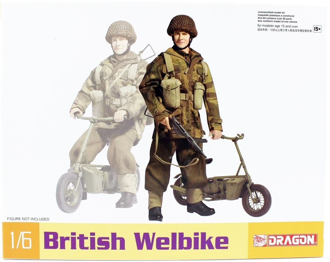 Dragon 75034 1/6 Ölçek, İngiliz Bisikleti (Welbıke) Plastik Model Kiti