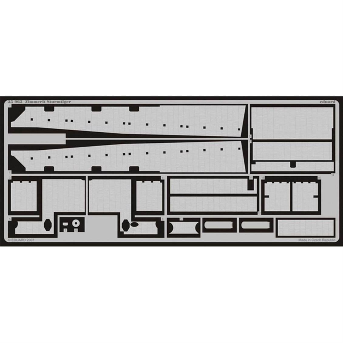 Eduard 35963 1/35 Ölçek, Zimmerit Sturmtiger For Afv Club