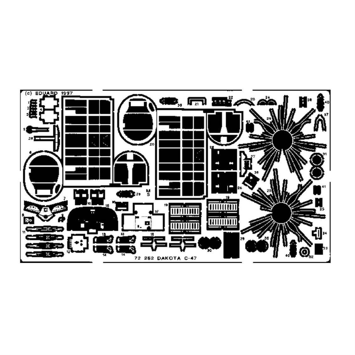Eduard 72252 1/72 Ölçek, C-47 Maket Detay Seti