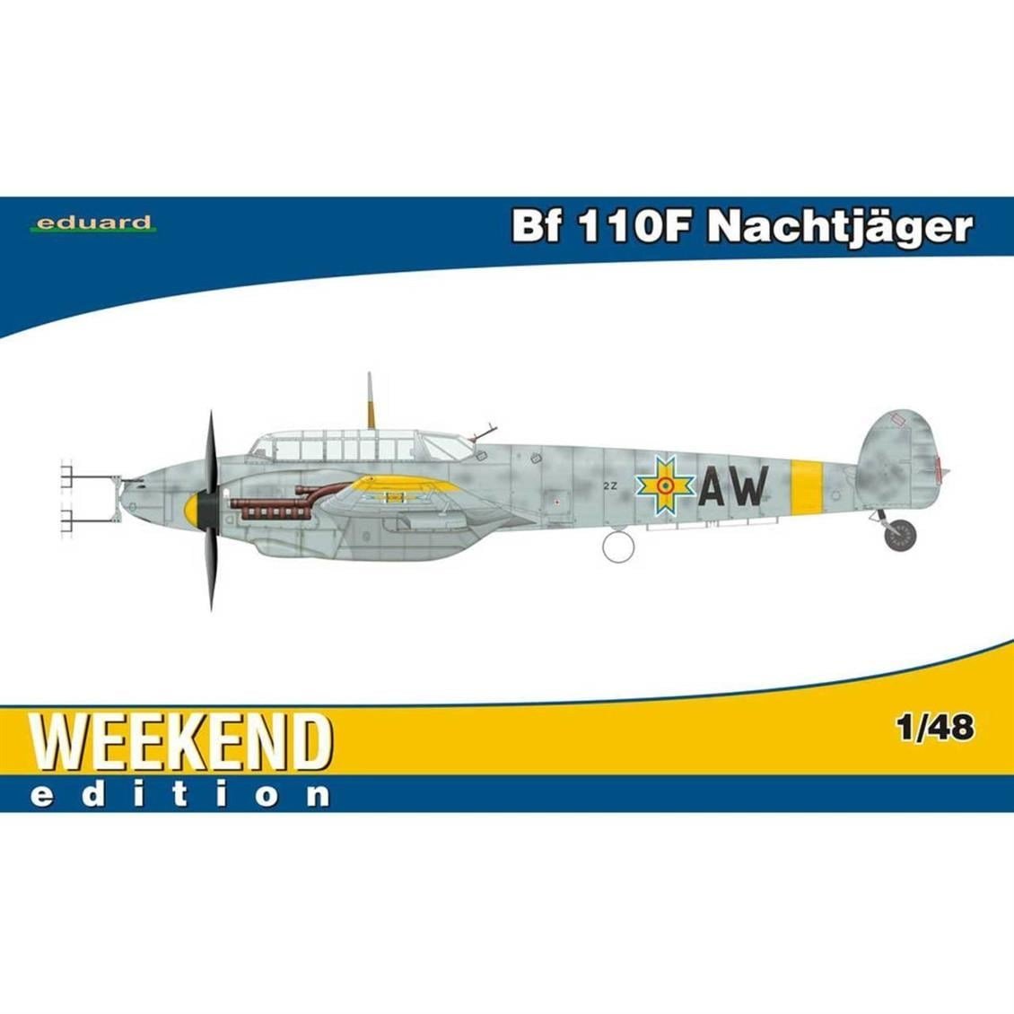 Eduard 84145 1/48 Ölçek, Bf 110F Nachtjäger Uçak Maketi