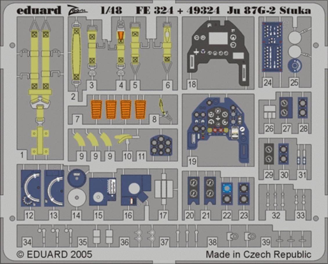 Eduard Fe324 1/48 Ölçek, Ju 87G-2 Stuka For Hasegawa Make