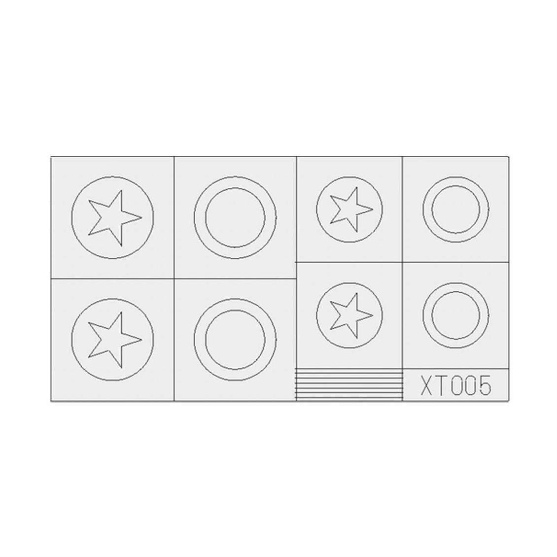 Eduard Xt005 1/35 Ölçek, Us Stars Large Maket Detay Seti