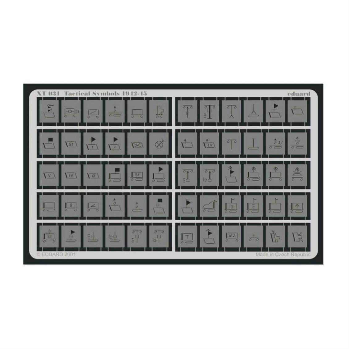Eduard Xt031 1/35 Ölçek, Tactical Symbols 1942-45 Maket D
