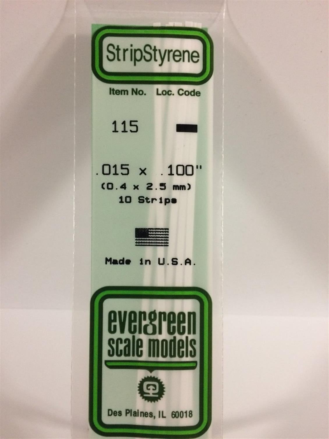 Evergreen 115 0,40*2,50*355 Mm Köşeli Çubuk-10 Adet -Beyaz
