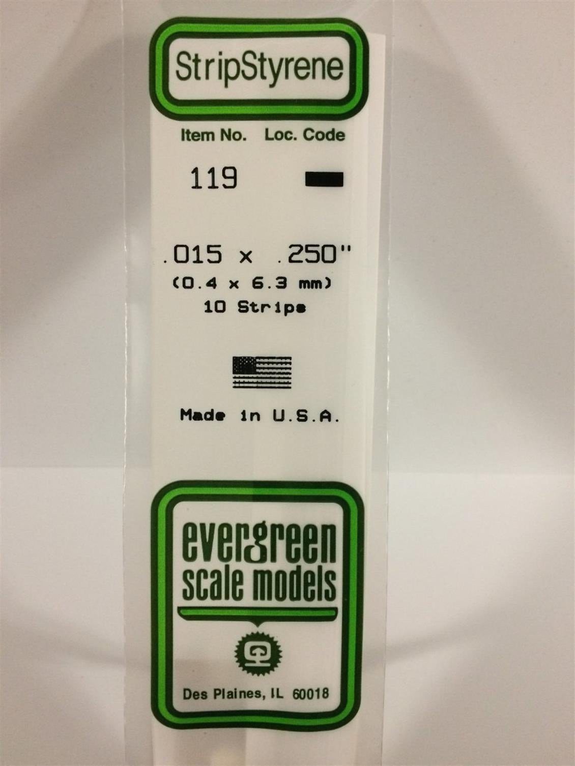 Evergreen 119 0,40*6,30*355 Mm Köşeli Çubuk-10 Adet -Beyaz