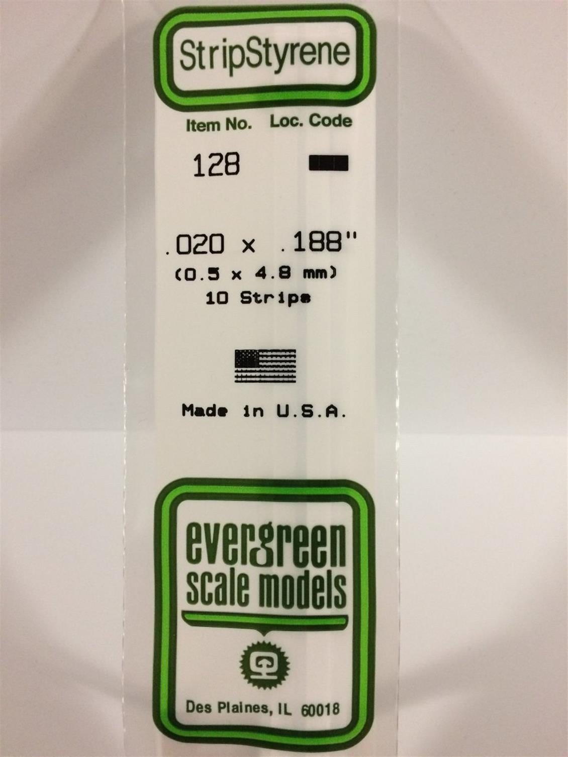 Evergreen 128 0,50*4,80*355 Mm Köşeli Çubuk-10 Adet -Beyaz